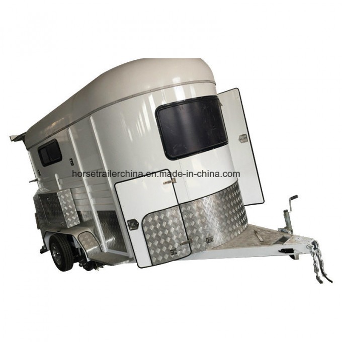 Chinese Manufacturer 2 Horse Trailer Straight Load with Adr Standard Image1