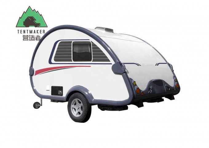 Teardrop Caravan Trailer Camper in Producing Camping Trailer Image1