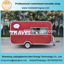 Red Jiejing Made Caravan Mobile Trailer for Travelling