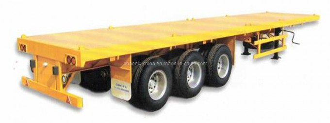 40feet Flatbed Container Semi Trailer 3 Axles for African Market Image1
