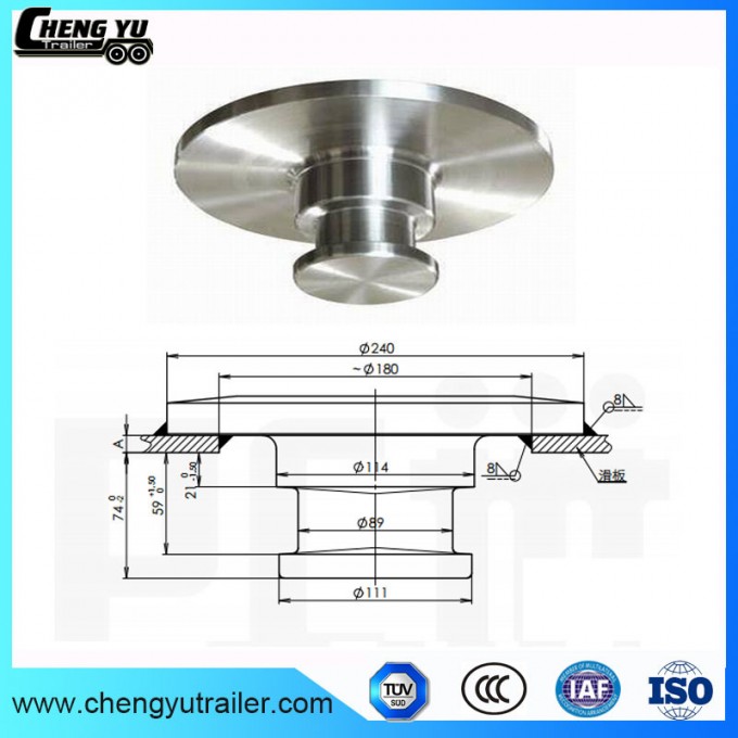 Semi Trailer Parts Fifth Wheel Kingpin 3.5" Welding Image1