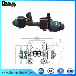 Tank Truck Trailer Z Leaf Spring Type Air Suspension