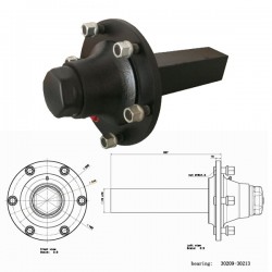 60mm 70mm 80mm 90mm Trailer Parts Without Brake Stub Axle