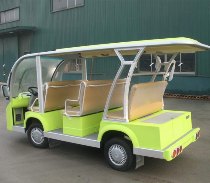 Electric Shuttle Bus Sightseeing Bus with Long Roof Image1
