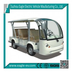 Electric Sightseeing Bus, 8 Seat, Automatic Drive, No Gear Box, Four Wheel Hydraulic Brake, Optional