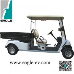 2 Persons Golf Cars, with Long Cargo Bed, Model Eg2048hcx, 48V 5.3kw DC Motor, Onboard Charger