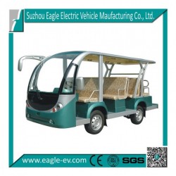 Passenger Car, 11 Seat, Widely Used by Resort, Hotel, Park, Zoo, 72V 5kw, Curtis Controller