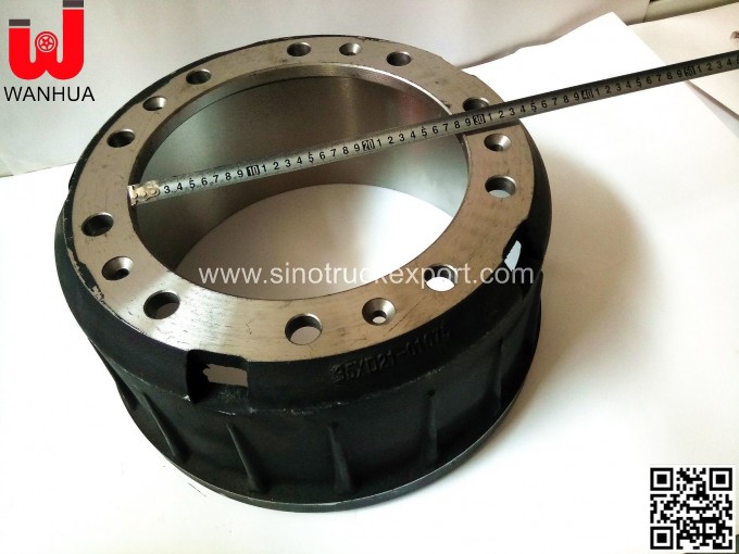China Yutong Bus Spare Parts Front Rear Drum for Axle Brake Parts 3501-00988 Image1