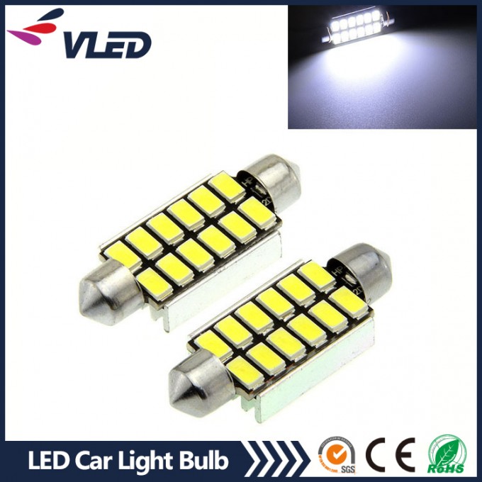 Festoon 41mm C5w 12*5630 SMD LED Car Interior Lights No Error Image1