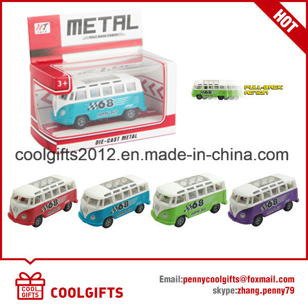 Kids Happy Play Toys 1: 55 Diecast Mini Pull Back School Model Bus Image1