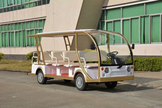 Stylish Eco-Friendly 4 Wheels Electric City Mini Bus Sightseeing Carts Image1