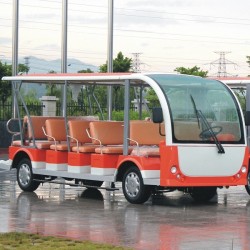 23 Seats Electric Enclosed Sightseeing Car Mini Bus (DN-23)