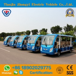 Electric 14 Passenger Sightseeing Battery Mini Bus
