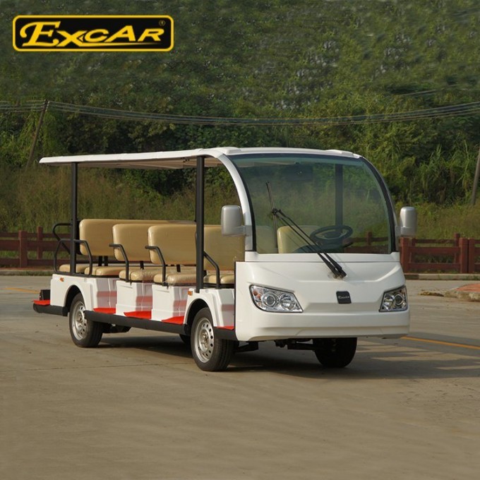 14 Seats 72V Trojan Electric Sightseeing Car/Bus Image1