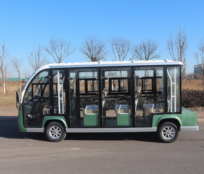 Ce Certificate 11 Seats Enclosed Electric Sightseeing Bus Image1