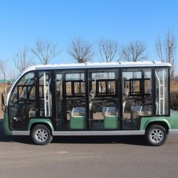 Ce Certificate 11 Seats Enclosed Electric Sightseeing Bus