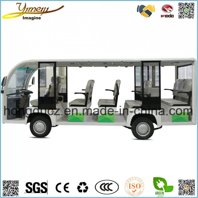 Powerful Motor Vehicle Electric Sightseeing Bus 14 Seats Passenger Image1
