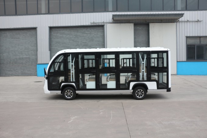 Chinese 14 Seats Enclosed Electric Sightseeing Bus Image1