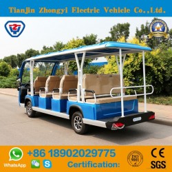 Battery Powered 14 Passengers Shuttle Bus for Resort