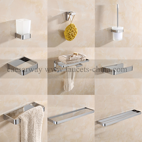 Square All Brass Bathroom Accessories Image1