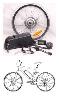 Spare Parts for Electric Bicycle Conversion Kit (JB-FV700-NT) Image1