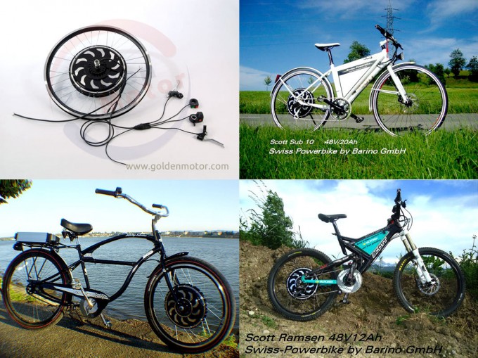250-1000W Electric Bike Conversion Kit Programmable for Image1