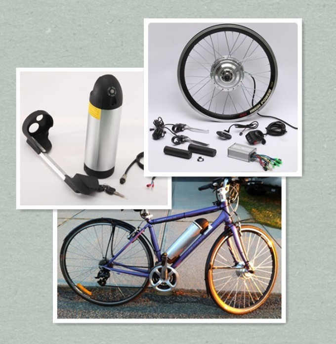Electric Bicycle Kit 36V 250W Hub Motor Kit with 36V Lithium Battery Image1