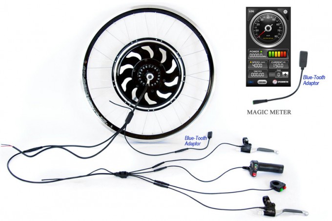 Bluetooth! Golden Motor Magic Pie 5 Hub Motor Electric Bicycle Conversion Kit Image1