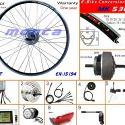 Electric Bicycle Kit with 250W Front Brushless DC Hub Motor Kit Shimano Parts 8fun Kenda Tyre
