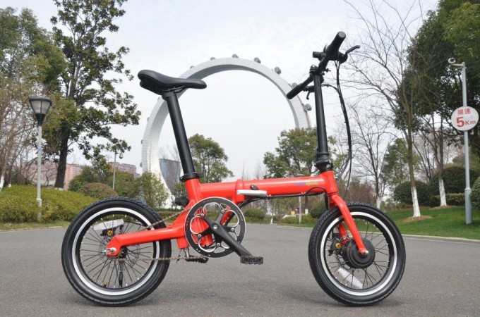 16inch Lithium Folded Electric Bike with Saddle Tube BMS (16F01) Image1