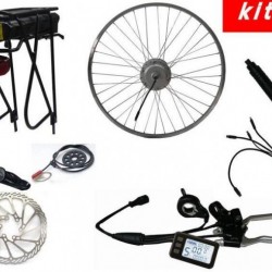 Whole Set Electric Bicycle Conversion Kit with Rear Rack Li-ion Battery Integrated Back Light