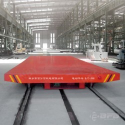 Emergency Stop Sensor DC Powered Motorized Transfer Bogie on Rails