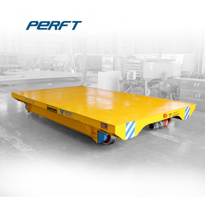 10 T Low Voltage Platform Cable Reel Powered Transport Bogie on Cement Rails Image1