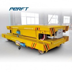 Welding Factory Using Rail Transfer Bogie for Industry Use