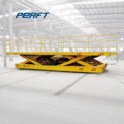 Electric Railroad Bogie with Hydraulic Lifting Table for Discharge