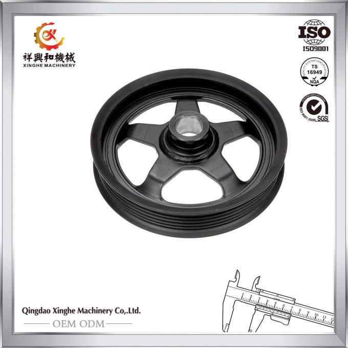 Customized Ductile Iron Casting Pulley Wheel for Auto Parts Image1