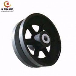 Iron Sand Casting Train Wheels with Painting Finish