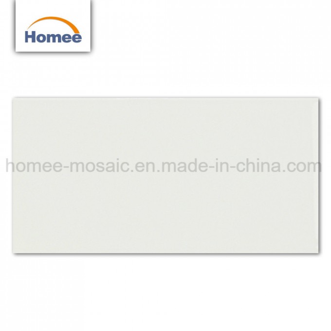 China Foshan Cheap Solid White Ceramic Subway Wall Mosaic Tile Image1