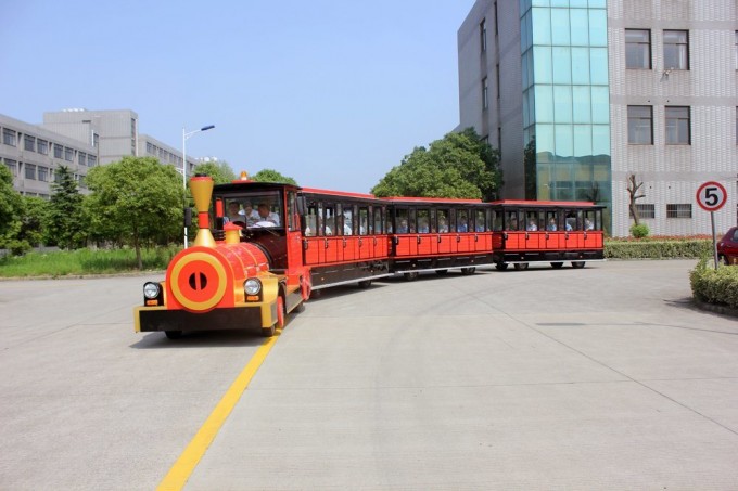 Sightseeing Electric Train for Kids Amusement Rustproofing Waterproofing and Fireproofing Image1