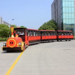 Sightseeing Electric Train for Kids Amusement Rustproofing Waterproofing and Fireproofing