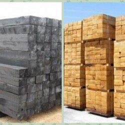 Wooden Sleeper for Railroad Construction