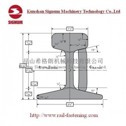 Astma1 Arema Standard Asce25 Steel Crane Rail