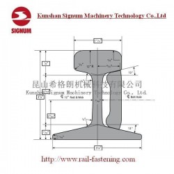 Astma1 Arema Standard Asce30 Steel Crane Rail