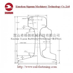Astma1 Arema Standard 136re Steel Crane Rail