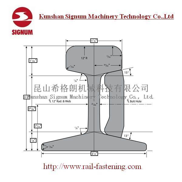 Astma1 Arema Standard Asce40 Steel Crane Rail Image1