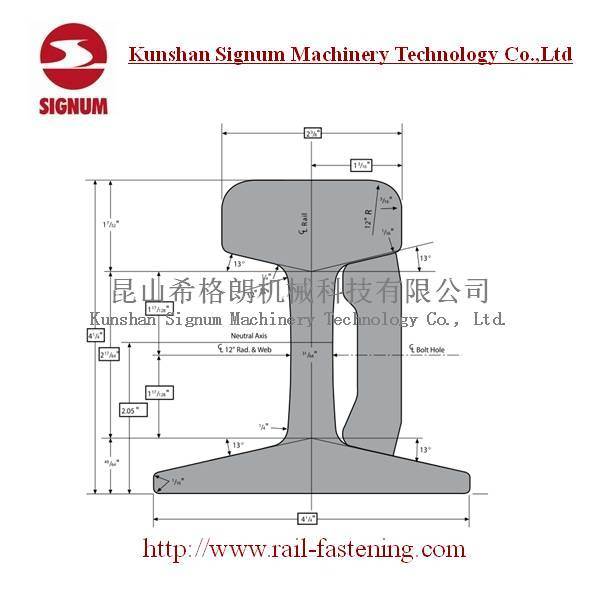 Astma1 Arema Standard Asce60 Steel Crane Rail Image1