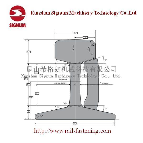 Astma1 Arema Standard Asce80 Steel Crane Rail Image1