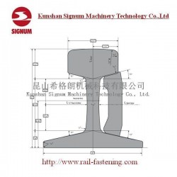 Astma1 Arema Standard Asce80 Steel Crane Rail
