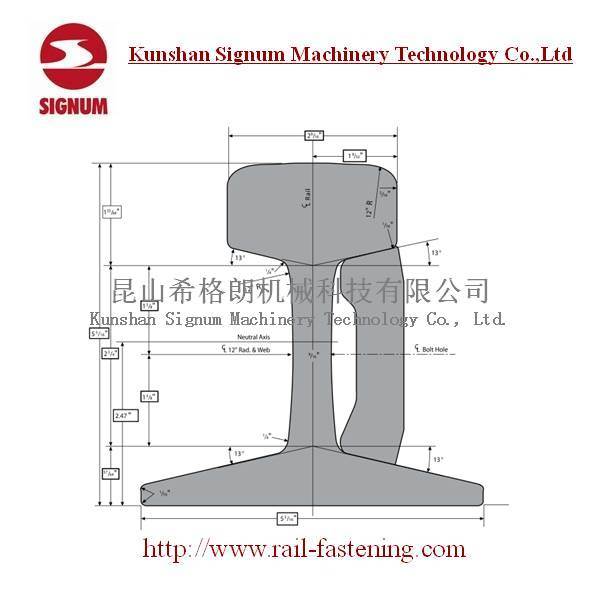 Astma1 Arema Standard Asce85 Steel Crane Rail Image1