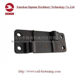 Rail Tie Plate for E Type Clip Railroad Fastening System